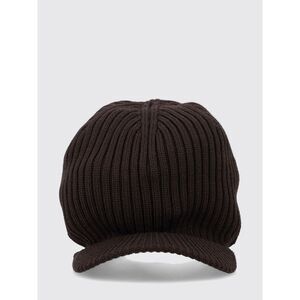 Y-3 Men Y-3 Ribbed Merino Wool Cap With Embroidered Logo And Structured Visor